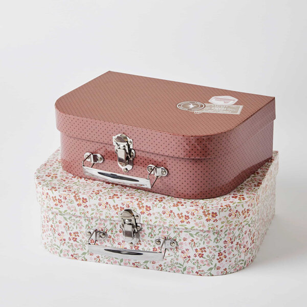 Jiggle & Giggle Notting Hill Bear Collection Oxford Garden Suitcase Set of 2 30cm 25.8cm