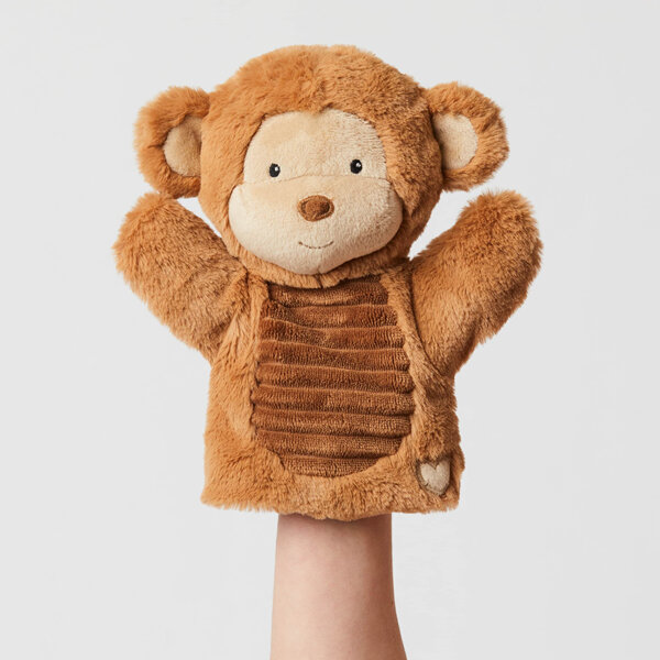 Jiggle & Giggle Sweetheart Slouchie Monkey Plush Hand Puppet