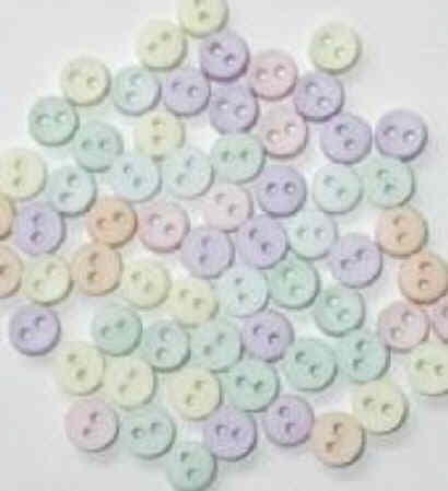 JJ1348   Tiny Buttons - Pastel