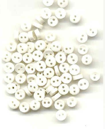 JJ1556  Tiny Buttons - White