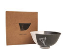 Jo Luping Design Coastal Ceramic 11cm Bowl Ti Kouka Dipped White on Black
