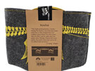Jo Luping Design Ecofelt Grow Bag Kowhai Yellow On Mid Grey