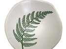 Jo Luping Design Green Fern on White Porcelain 7cm Bowl