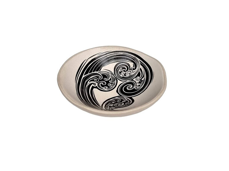 Jo Luping Design - Ponga II 7cm Porcelain Bowl Black on White
