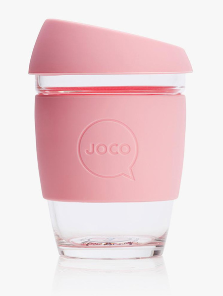 Joco Glass Travel Cup Strawberry