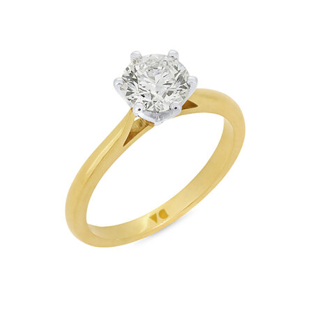 Jolie: Brilliant Cut Diamond Solitaire Ring