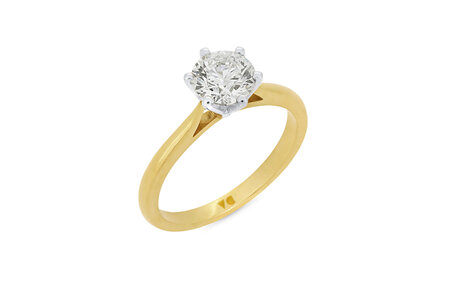 Jolie: Brilliant Cut Diamond Solitaire Ring