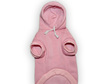Jolly roger baby pink brushed cotton warm dog hoodie