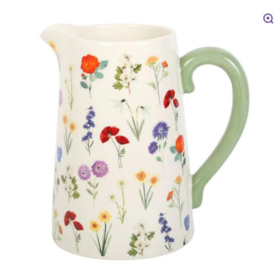 Jones WildFlowers Ceramic Floral Jug