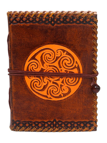 Journal 35 - Handmade Journal with Celtic Spiral Design