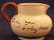 Jug "Early sow early mow"
