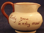 Jug "Early sow early mow"