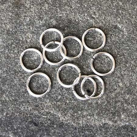Jumprings - .7mm - Sterling silver - 5.0mmID / 6.3mmOD