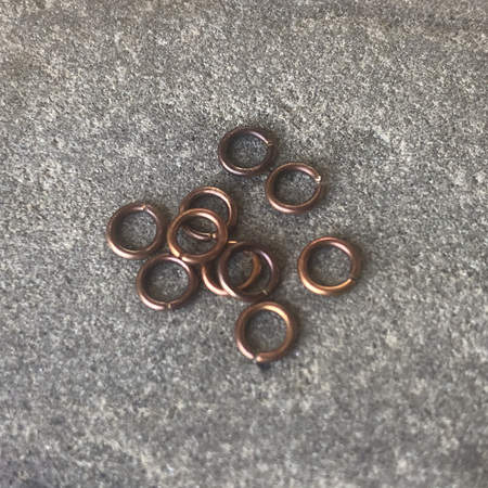 Jumprings - .8mm - Oxidised bronze - 3.0mmID/4.5mmOD
