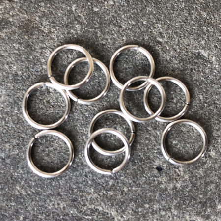 Jumprings - .8mm - Sterling silver - 6.0mmID/7.5mmOD