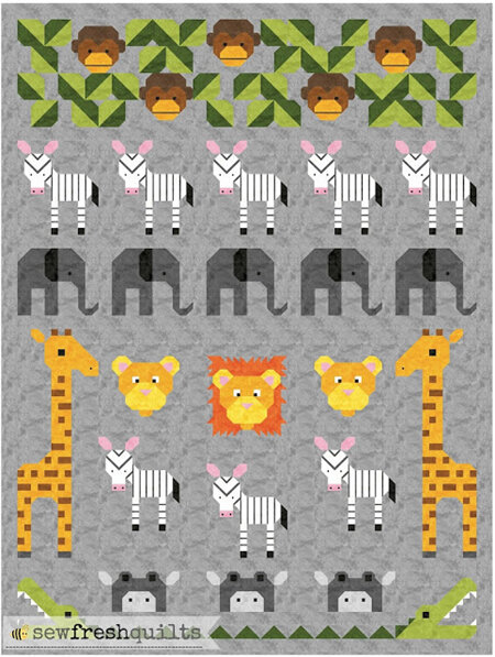 Jungle Friends Quilt Pattern