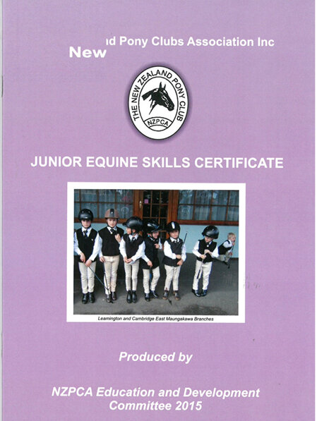 Junior Equine Skills Certificate
