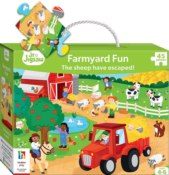 Junior Jigsaw 45 Piece Puzzle Farmyard Fun kids
