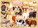 Junior Jigsaw Explore 24 Farm Animals 100 Piece Puzzle kids
