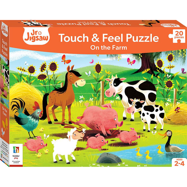 Junior Jigsaw Touch & Feel On the Farm 20 Piece Puzzle