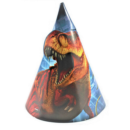 Jurassic cone hats paper x 8