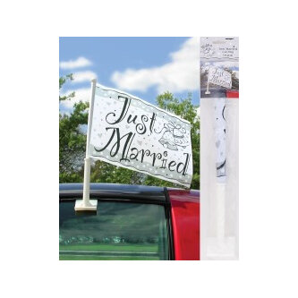 Just Married Car Flag