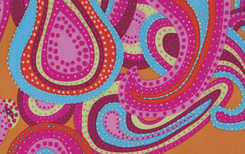 Kaffe Fassett Collective - Dancing Paisley Watermelon