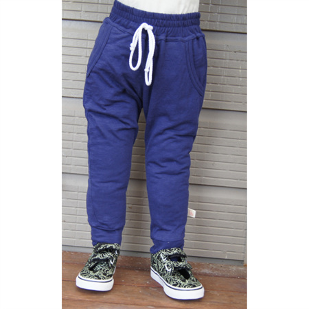 'Kasey' slim-fit joggers, 'Patriot Blue' 100% Cotton Knit, size 3