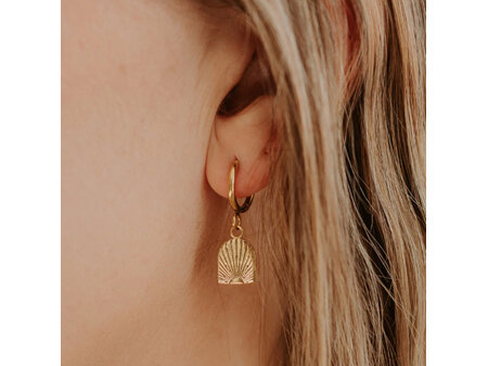 Katy B - Arch Hoop Earrings (Gold)