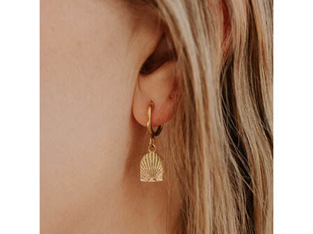 Katy B - Arch Hoop Earrings (Gold)
