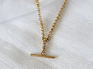 Katy B - Large T Bar Necklace (Gold)