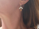 kauri leaves leaf native 9k gold sterling silver earrings lilygriffin jewellery