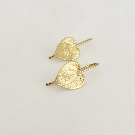 Kawakawa Leaf Earrings - Gold Plate