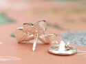 Kawakawa leaf rongoa heart green silver lapel pin brooch lilygriffin nz jewels