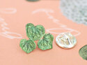 Kawakawa leaf rongoa heart green sterling silver brooch lily griffin nz jewels