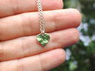 kawakawa leaf rongoa sterling silver pendant lily griffin handmade nz
