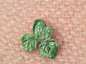 Kawakawa leaves green hearts lapel pin brooch silver lily griffin nz jewellery