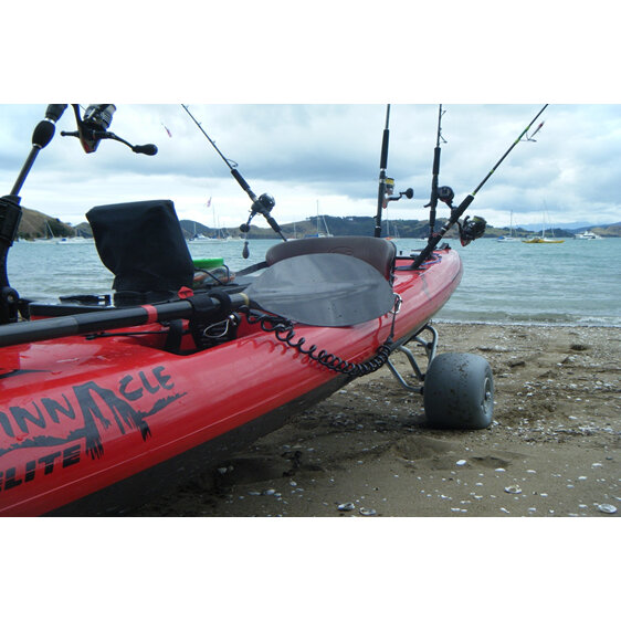 Carro WHEELEEZ mini para Kayak/Canoa con ruedas globo de playa de 24cm PU
