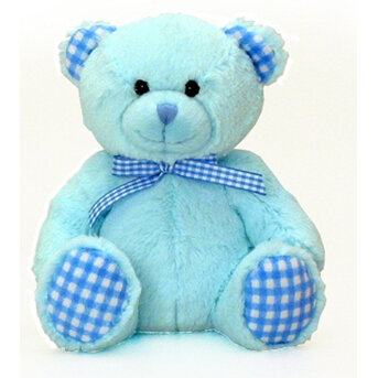 Keel Gingham Bear Blue 9027