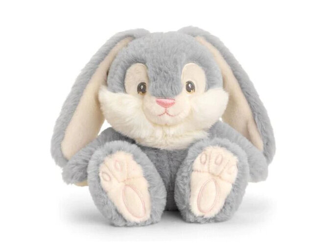 Keeleco Patchfoot Rabbit 22cm Grey Plush easter bunny soft toy kids