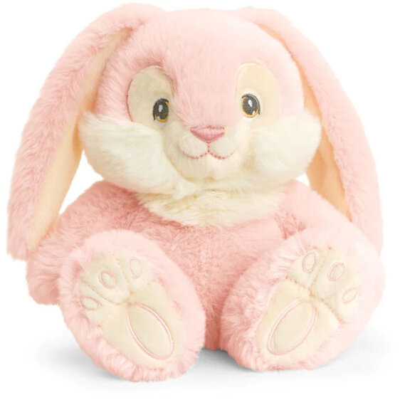 Keeleco Patchfoot Rabbit 22cm Pink Plush soft toy easter kids
