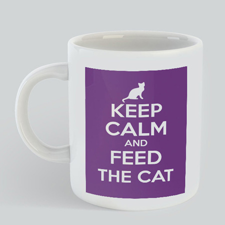 Keep Calm Feed Cat Mug