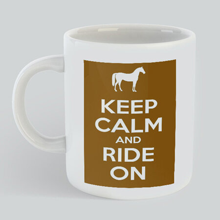 Keep Calm Ride Horse Mug