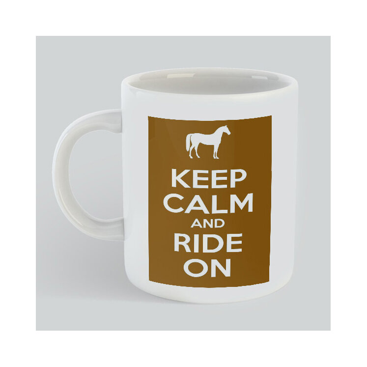 Keep Calm Ride Horse Mug