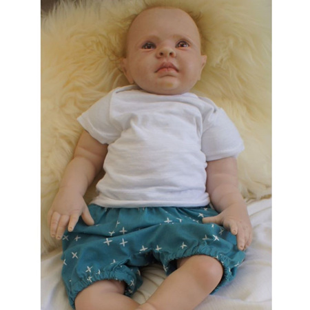 'Kensley' Bloomers, 'Wink, Teal' 100% GOTS Organic Cotton, 9-12 months