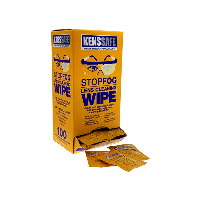 KENSSAFE STOP-FOG Lens Cleaning Wipes