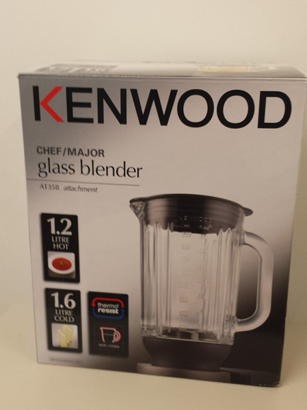 Kenwood Chef/Major Glass Blender Jug AT358 Attachment / KAH358GL