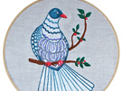 kereru embroidery pattern