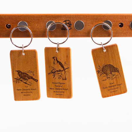 Key Rings with Engraved Birds