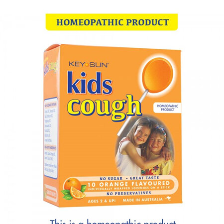 Key Sun Kids Cough Orange Lozenges 10 Pack
